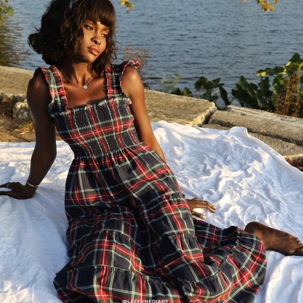 Hill House Home Navy Tartan Ellie Nap Dress Dress XS